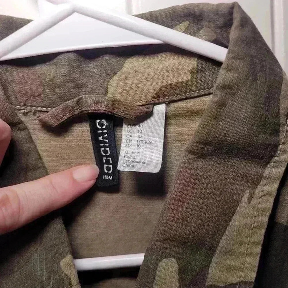 Divided H&M 100% cotton camo jacket - Picture 2 of 8